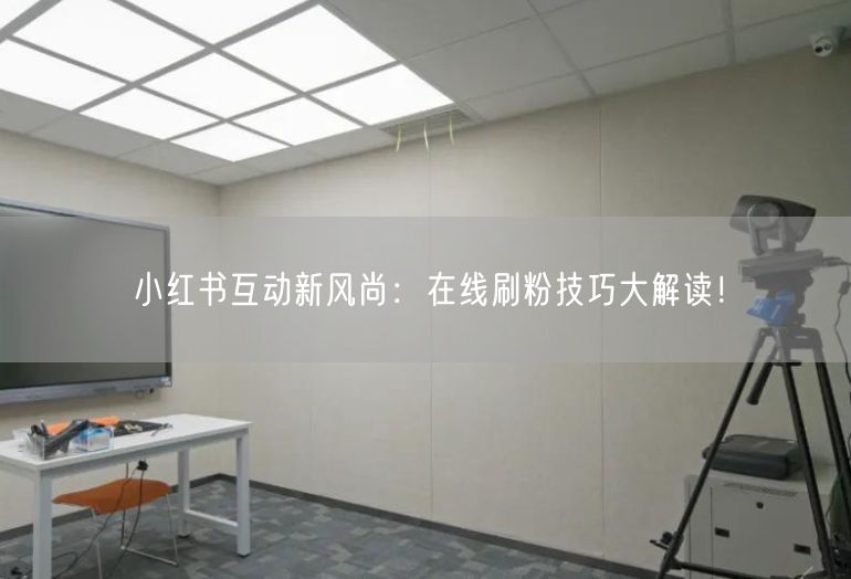 小红书互动新风尚：在线刷粉技巧大解读！